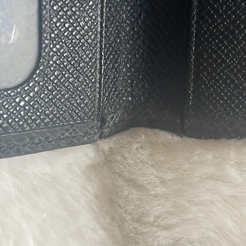 Louis Vuitton Porte 2 Cartes Vertical‎ Black Taiga Leather Card Case Holder - Picture 12 of 15